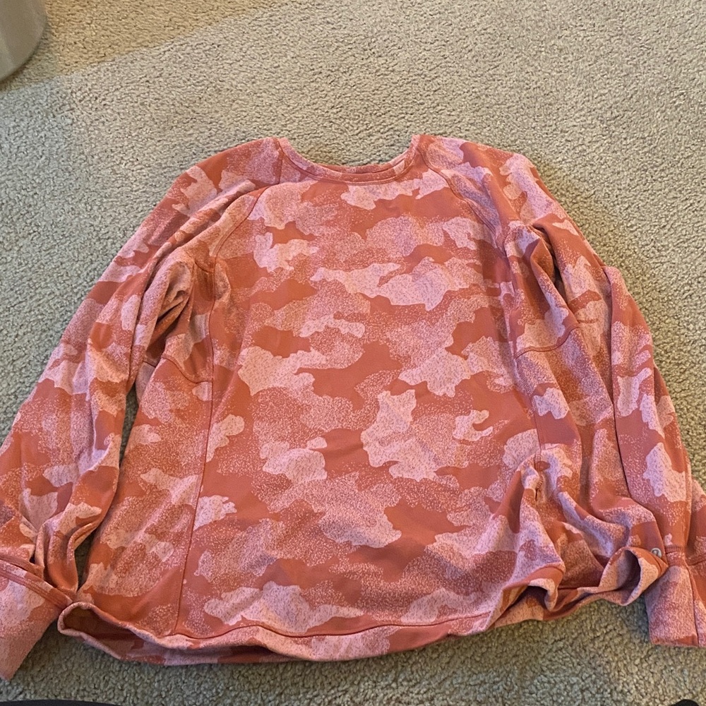 Lululemon Athletica Pink Camouflage Long Sleeve